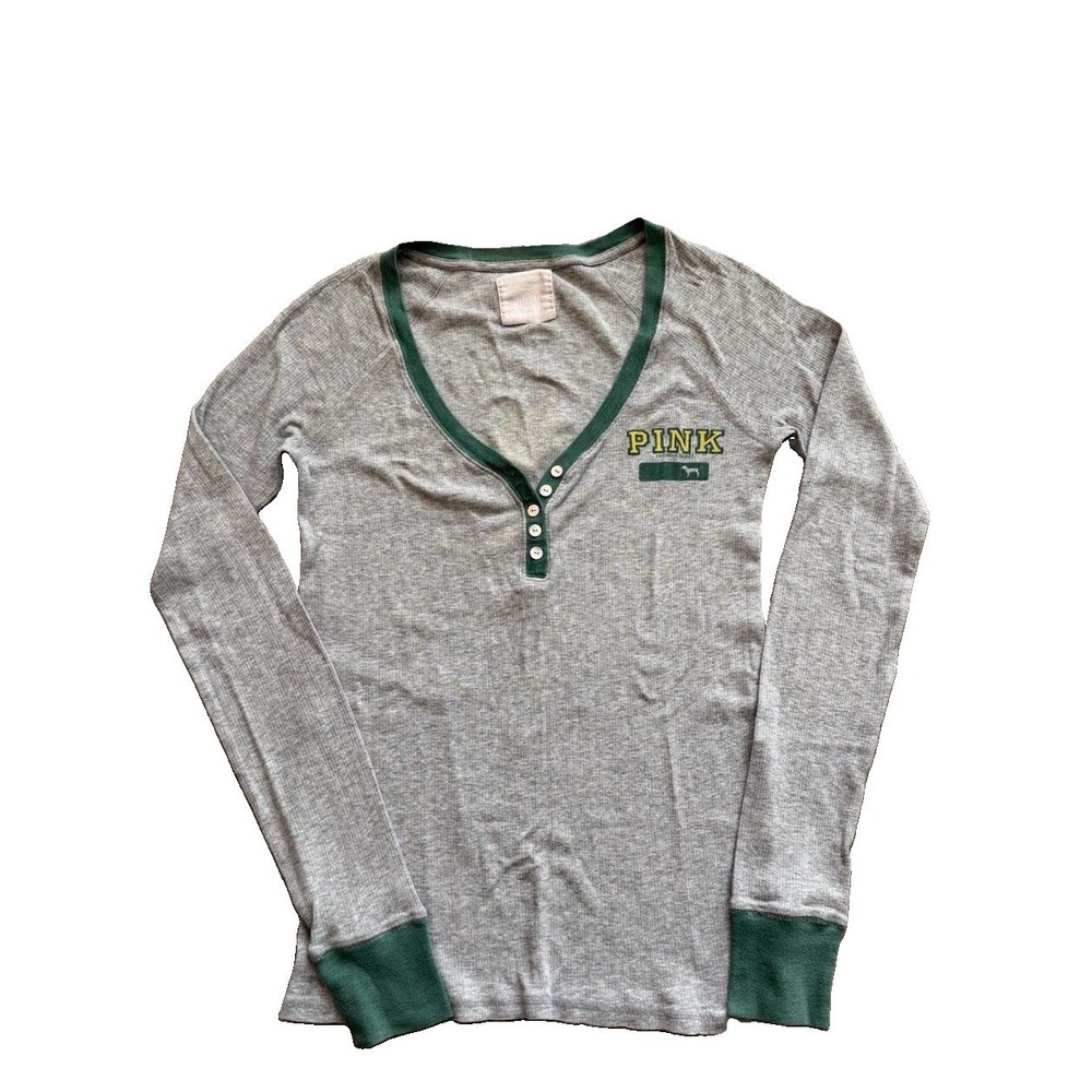 Victoria's Secret Pink Y2K University Of Oregon Long Sleeve Shirt Large